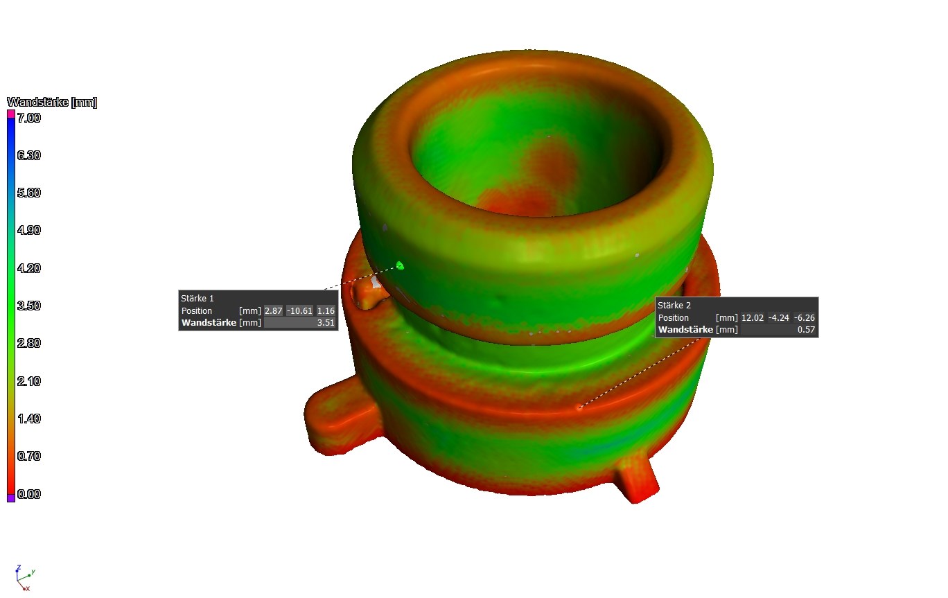 Strukturmechanik-Simulation der von-Mises-Spannung an einem Lagerdeckel